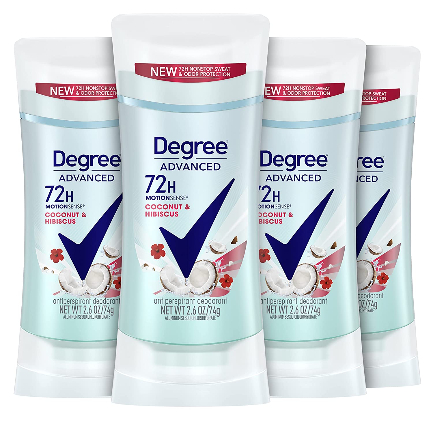 230816075906178_1 Degree Antiperspirant Deodorant 72-Hour Sweat and Odor Protection Lavender and Waterlily Antiperspirant for Women with?MotionSense?Technology 2.6 oz 4 Count - Image 1